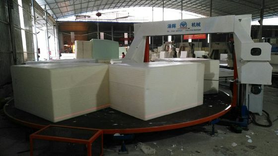 10m çapında daire kesme masası olan hassas köpük kesme makinesi